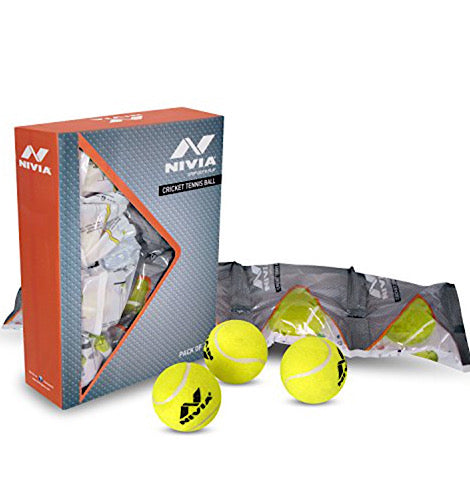 Nivia Yellow Hard Tennis Ball - 130 gms - 12pcs
