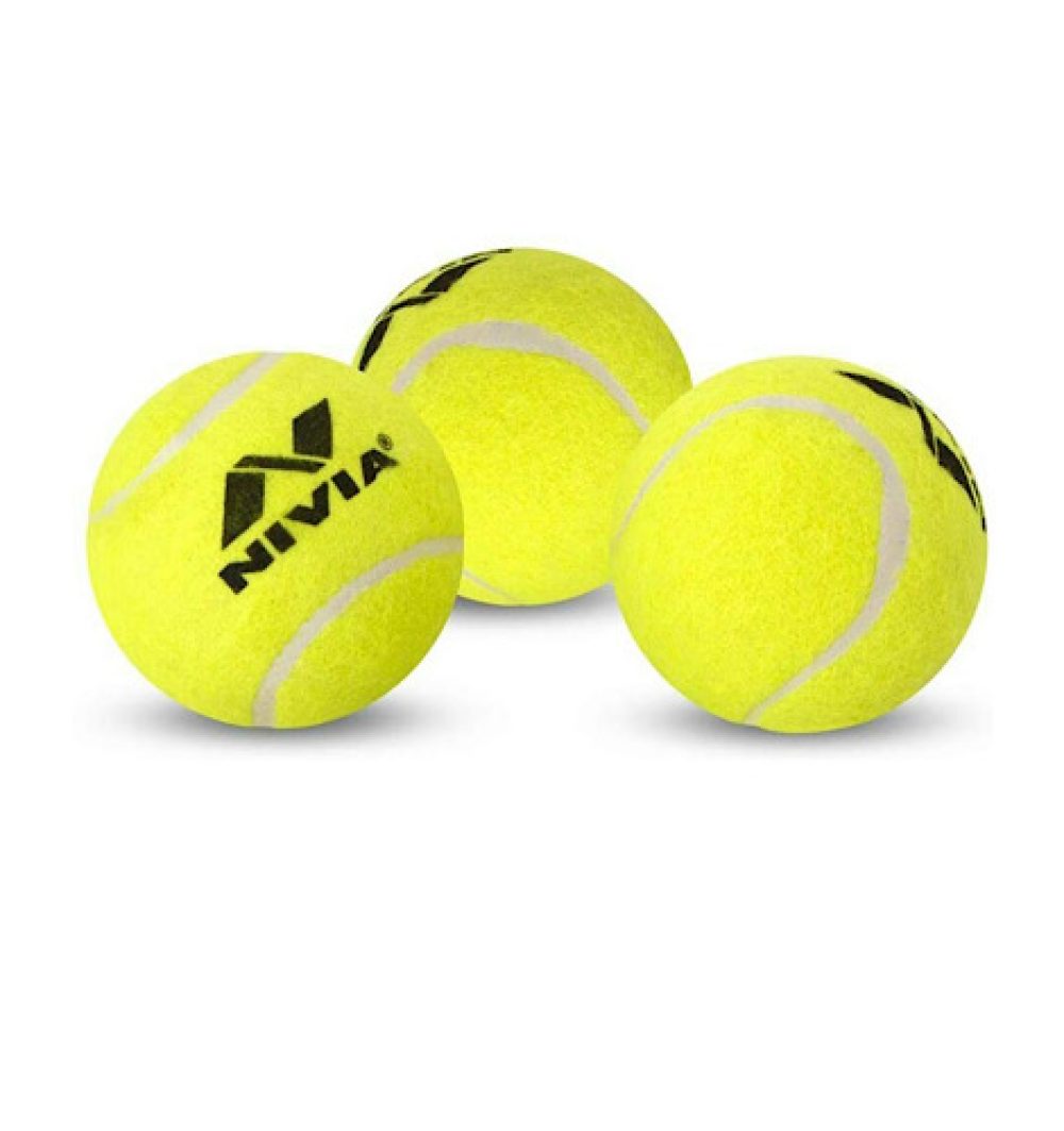 Nivia Yellow Hard Tennis Ball - 130 gms - 12pcs