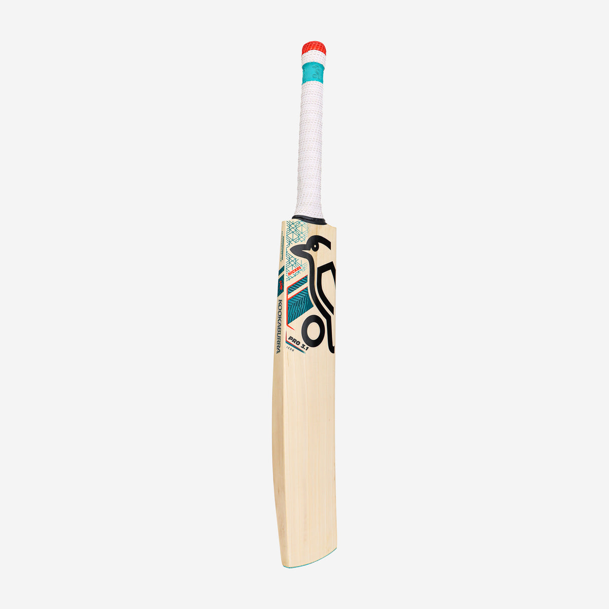 Kookaburra Nickel Pro 3.1 Icon English Willow Cricket Bat – angled front view (right-hand orientation)