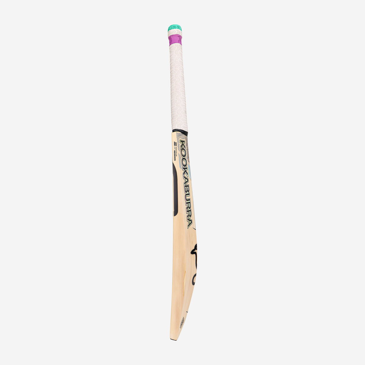 Kookaburra Prism Pro 2.1 Elite English Willow Cricket Bat – front view (left-hand orientation)