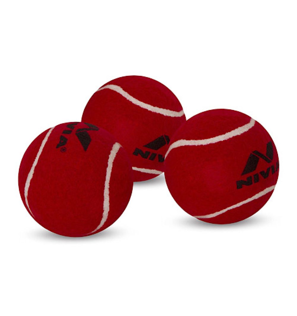 Nivia Red Hard Tennis Ball - 130 gms - 12pcs