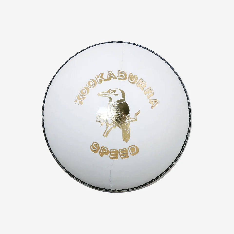 Kookaburra Speed Leather Cricket Ball - White